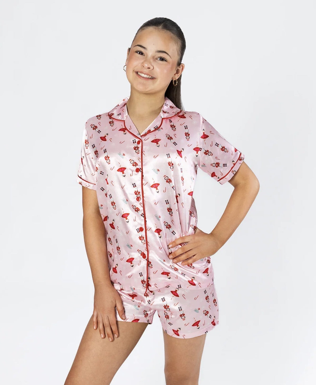 Energetiks Christmas Pyjama Set - Satin Silk Nutcracker - CHILD & ADULT PJSET06