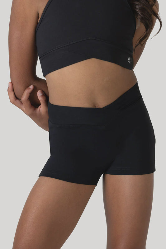 Bloch Hydee Girls High Cross Over Short - D5227G - SALE ITEM