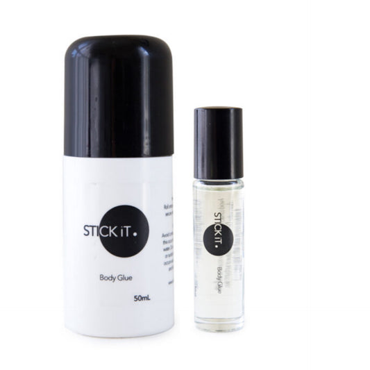 Stick It Body Glue - Roll On Duo Pack - 1 x 10mls & 1 x 50mls Bottle Pack