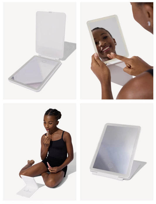 Capezio Swing Limited Edition Glow & Go Travel LED Mirror White BH1734
