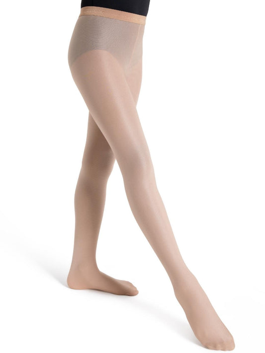 Capezio Ultra Shimmery Footed Tights - Child 1808C